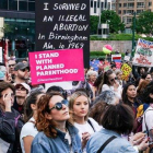 Manifestación en Nueva York, el pasado 21 de mayo, contra las nuevas leyes antiabortistas, aprobadas en varios estados de EEUU.