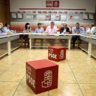 Reunión de trabajo del PSOE de Castilla y León sobre ordenación del territorio.