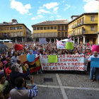 Un momento de la manifestación ayer en Tordesillas.