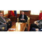 Los dirigentes de la Casa de León en Madrid fueron recibidos ayer por Silván