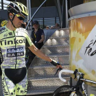 Alberto Contador, el lunes, antes de comenzar la 16ª etapa del Tour, con meta en Gap.