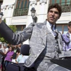 Cayetano Rivera Ordóñez a su llegada a la plaza.