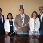Los cinco concejales que integran el nuevo equipo de gobierno dirigido por José Manuel Pereira.