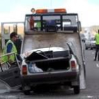 Dos personas perdieron la vida ayer como consecuencia de un accidente en Cordovilla, Salamanca