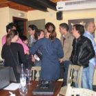 El grupo de periodistas se reunió ayer en la Posada de Muriel, en Molinaseca.