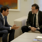 Mariano Rajoy y Albert Rivera, durante una reunión en la Moncloa.