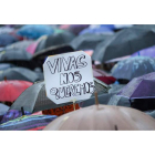 Expresiva pancarta exhibida en una manifestación contra la violencia de género celebrada la semana pasada. DAVID FERNÁNDEZ