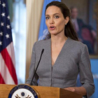 Angelina Jolie, embajadora de buena vuluntad de ACNUR, en un acto en Washington, en junio del año pasado.