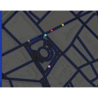 Una partida del videojuego 'Pacman' por las calles del centro de Barcelona.