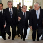 Guisasola, Villanueva, Maqueda y Ferreras, en un momento del acto que se celebró ayer en Valladolid