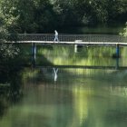 El río Sil a su paso por Ponferrada. CÉSAR SÁNCHEZ