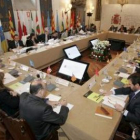 Imagen de la reunión sectorial que se celebró ayer en Santiago de Compostela.
