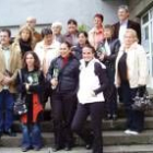 Los participantes en el encuentro de Comenius en el instituto