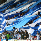 La afición de la Deportiva teñirá de blanquiazul el Santiago Bernabeu.