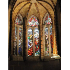 Vidrieras del Palacio de Gaudí. DL