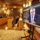 Un momento del Pleno de la Diputación de León celebrado este miércoles. RAMIRO