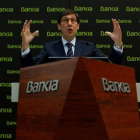 El presidente de Bankia, José Ignacio Goirigolzarri, en la presentación del plan estratégico en febrero del 2018.