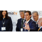 Albert Rivera a su llegada al debate