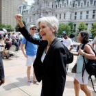 La candidata verde Jill Stein, en Filadelfia, el pasado junio.