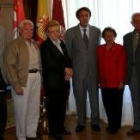 Bernardo Mallo y Antolín Ares, junto a García-Prieto y Martínez Majo