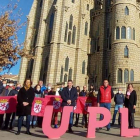 La UPL, frente al Palacio Episcopal de Astorga. DL