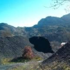 Vista parcial de la escombrera conocida como «Mina Corral», en Sabero