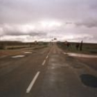 Imagen de la carretera de Coyanza a Palanquinos (LE-532), en muy mal estado en la actualidad