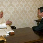 Benedicto XVI y Zapatero dialogaron media hora.