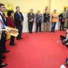Cirac, dirigiéndose a los escolares de San Esteban de Gormaz en la presentación de la campaña ‘Conoce tus Cortes’.