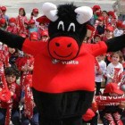 El toro Tei-Tei, la mascota oficial de la Vuelta a España 2015.