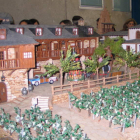 El belén de Cabañas incluye escenarios típicos bercianos. MACÍAS