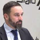 Santiago Abascal, durante el desayuno del Club Siglo XXI.