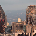 Vista de la ciudad libanesa de Beirut tras las explosiones del puerto. WAEL HAMZEH