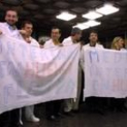 Una de las movilizaciones de los médicos interinos convocada el pasado año en el Hospital de León