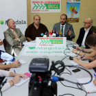 Los responsables de la empreaa Magdala y de la UCCL presentan el proyecto en León