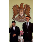 Ahmadineyad y su homólogo sirio, Bachar al Asad.