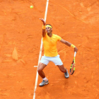 Rafael Nadal, en su debut en Roma.