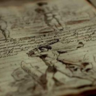 Detalle del tratado de Leonardo, de la Biblioteca Vaticana.
