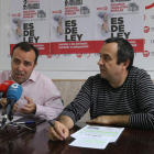 Omar Rodríguez y Ursicino Sánchez, en la sede de UGT.
