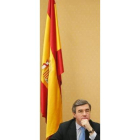 El ex ministro de Interior, Ángel Acebes, en su comparecencia
