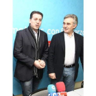 Sánchez y Rodríguez, ayer en la sede del PSOE.