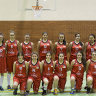 Formación del equipo cadete autonómico del B. Femenino León.