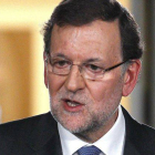 El presidente del Gobierno, Mariano Rajoy, durante la conferencia de prensa tras la última reunión del año del Consejo de Ministros.