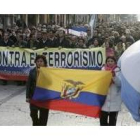 En la manifestación se podían ver banderas de varios países latinoamericanos
