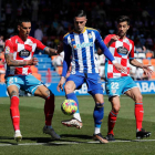 Lugo y Deportiva empataron sin goles en el duelo que les midió en la pasada temporada. L. DE LA MATA