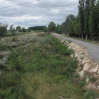 El río Jamuz a su paso por Jiménez en el 2007.