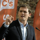 Albert Rivera, ayer en Granada.