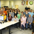 Fotografía de la Redacción del Diario de León en 2009, con Fernando Aller sentado a la derecha. DL