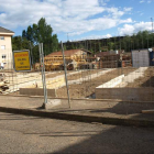 Primeras actuaciones del edificio del geriátrico de Boñar.