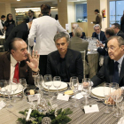 Fernández Tapias, Mourinho y Florentino Pérez, en una imagen de archivo. PACO CAMPOS